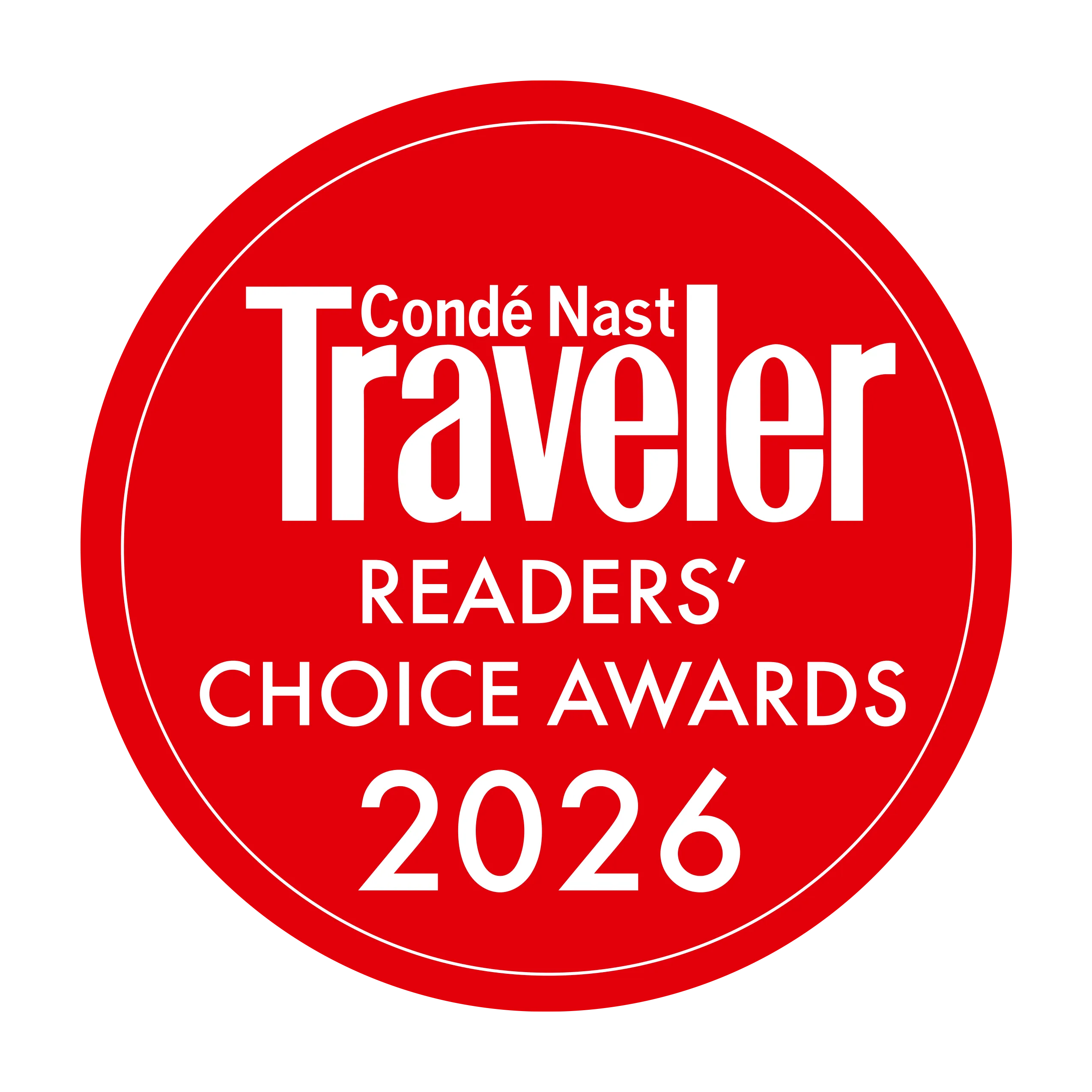 Condé Nast Traveler Readers' Choice Awards 2026